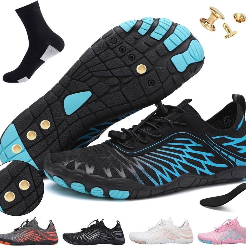 Grounding Shoes Women Men Copper Earthing Barefoot Wide Toe Mesh Rubber Sole